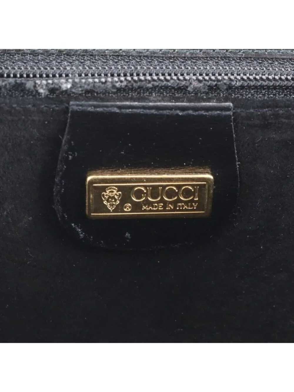 ★SOLD★ Gucci Vintage Leather 2-Way Shoulder Bag Crossbody Hand Black - Picture 9 of 10
